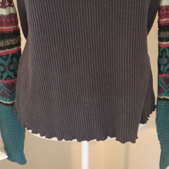 Free People Prism Thermal Multicolor Patterned Women's Sweater - Picture 4 of 14